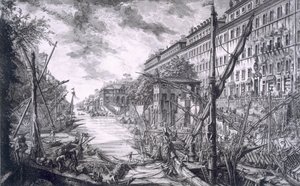 Ansicht des Hafens von Ripa Grande, aus 